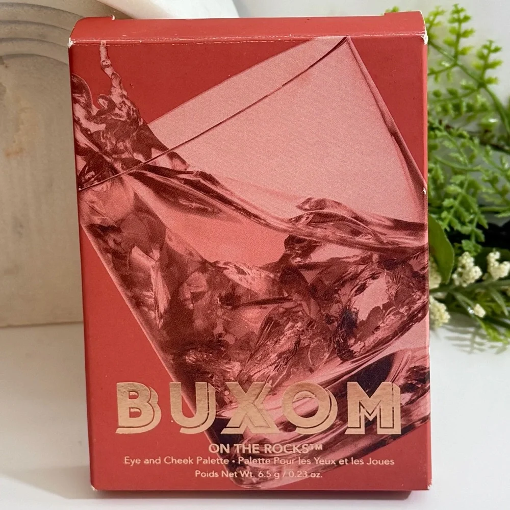 🍋2/$30 NIB BUXOM High Spirits “On The Rocks” Eye and Cheek Palette